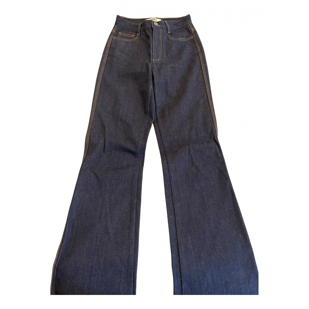 Bootcut jeans Fendi Blue size 34 FR in 